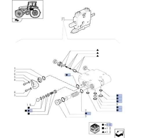 ZESTAW NAPRAWCZY USZCZELEK SEKCJI HYDRAULICZNEJ NEW HOLLAND CASE 5195167 Oferta limitowana