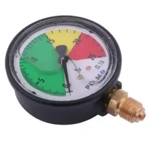 Manometr glicerynowy M63 0-25 bar. gwint G1/4" dolne przyłącze. obudowa plastikowa. Opryskiwacz POLMO Wysoka jakość