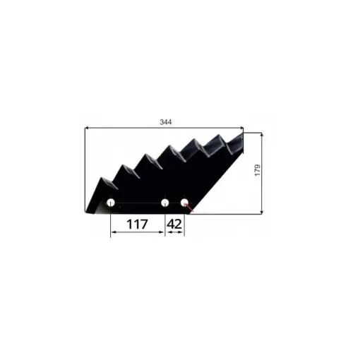 Hit cenowy Nóż do paszowozu 344x8 mm, mały Kuhn EUROMILK zamiennik