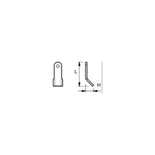 Nóż Y otwór 16,5, 115x40x8, 63-FLN-02, POMAROL Cena promocyjna