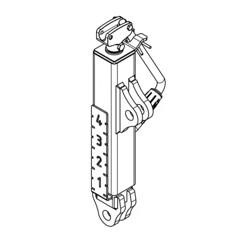 Łatwy zwrot Stopa podporowa 368mm 1000 kg z ramieniem ruchomym SIMOL P521S/32