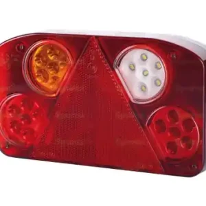 LED LAMPA ZESPOLONA, Funkcje: 5, Hamulec / Tylna / Obrysowa / Przeciwmgielna / Cofania, lewa, 12-24V Wyjątkowa oferta