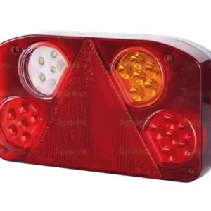 Szybka wysyłka LED LAMPA ZESPOLONA, Funkcje: 5, Hamulec / Tylna / Obrysowa / Przeciwmgielna / Cofania, prawa, 12-24V